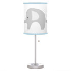 Mod Elephant White with Light Blue Trim