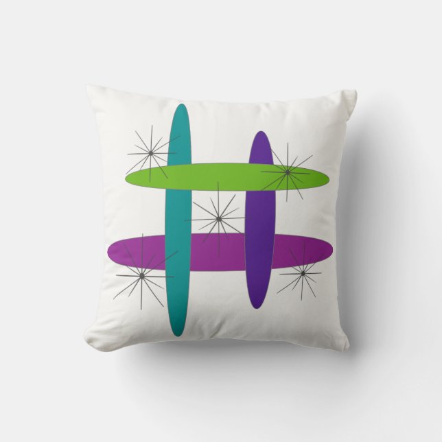 Mod Elliptical Throw Pillow (Front)