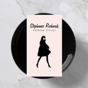 Mod Fashion Girl Boutique, Stylist Pink Business Card
