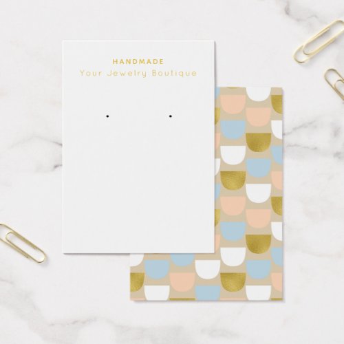 Mod Fish Scale Pattern Earring Display Cards