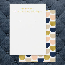 Mod Fish Scale Pattern Earring Display Cards