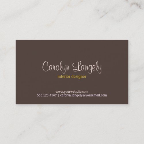 Mod Florals Business Card Design