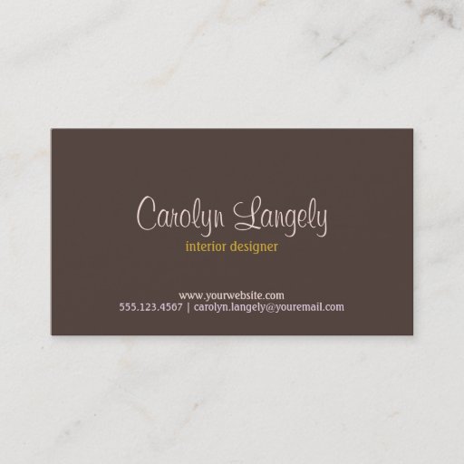 Customizable Mod Florals Business Card Design