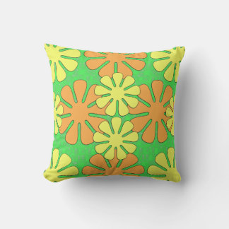 Mod Flower Design Outdoor Pillow