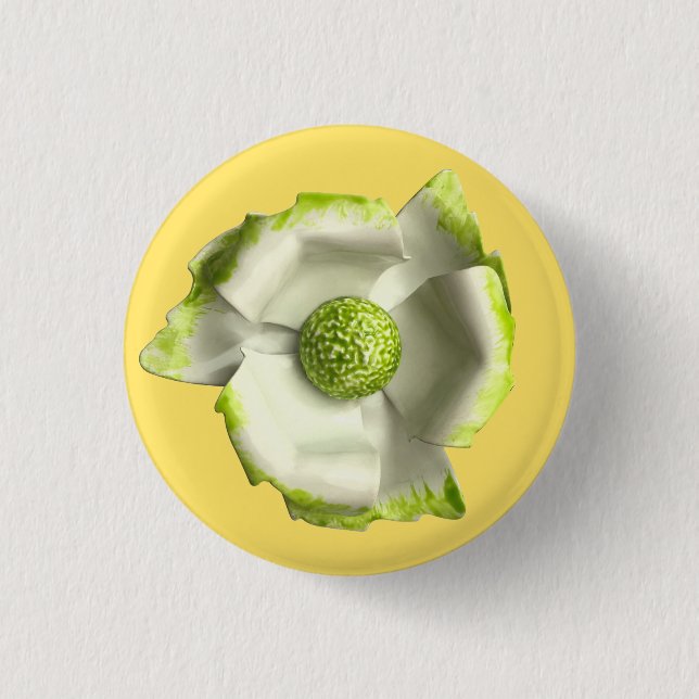 MOD Flower Floral Spring Wedding Present Decor Button (Front)