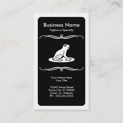 mod frog business card