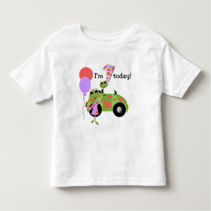 Mod Frogs 1st Birthday Toddler T-shirt