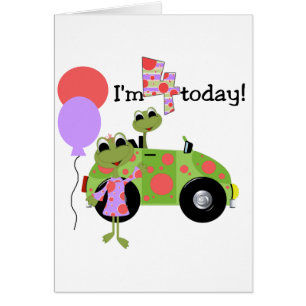Mod Frogs 4th Birthday Tshirts and Gifts Cards