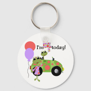Mod Frogs 4th Birthday Tshirts and Gifts Keychain
