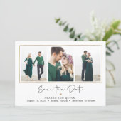 Mod Gallery Editable Color Save The Date Card (Standing Front)