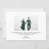 Mod Gallery Editable Color Save The Date Card (Back)
