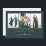 Mod Gallery Editable Color Save The Date Card<br><div class="desc">Modern and stylish save the date card. Designed by ©Berry Berry Sweet . Printable digital files are available! Visit our website at www.berryberrysweet.com for more details!</div>