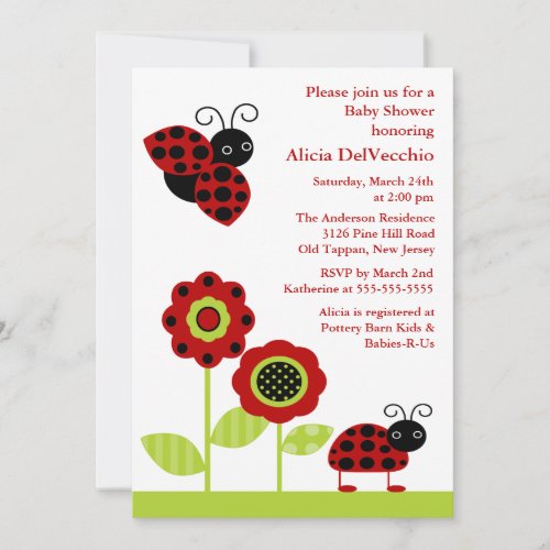 Mod Garden Baby Shower Invitation