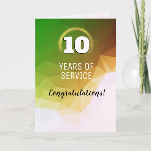 Mod geometric universal employee anniversary card