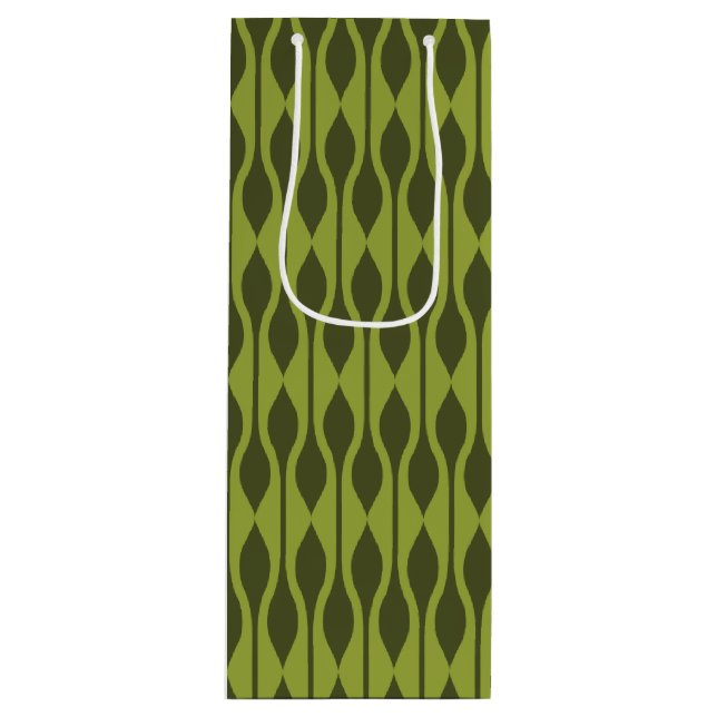 Mod Gift Wrap | Avocado Drops Wine Gift Bag (Front)