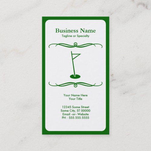 mod golf business card
