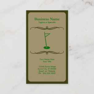 mod golf business card