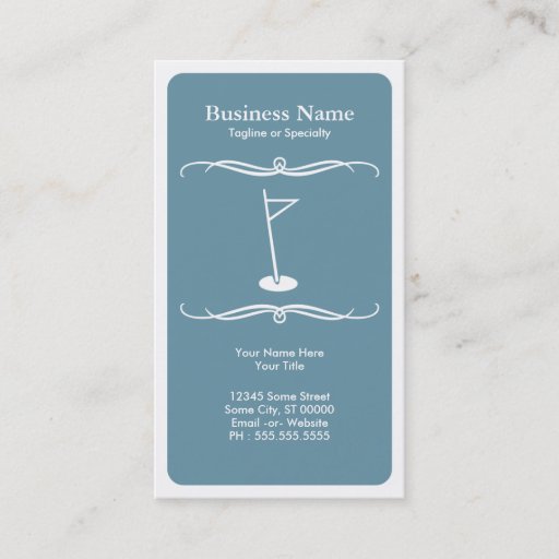 Customizable mod golf business card template