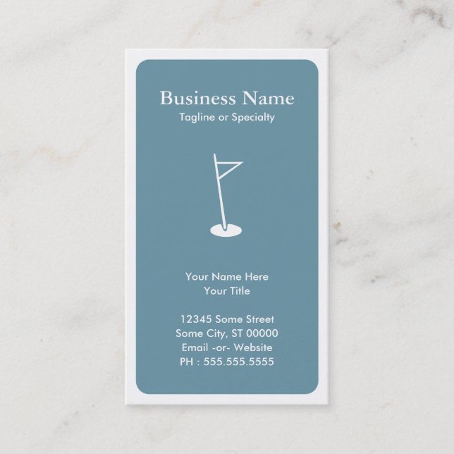 mod golf business card (Front)