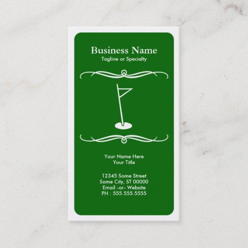mod golf business cards