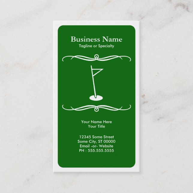 mod golf business card (Front)