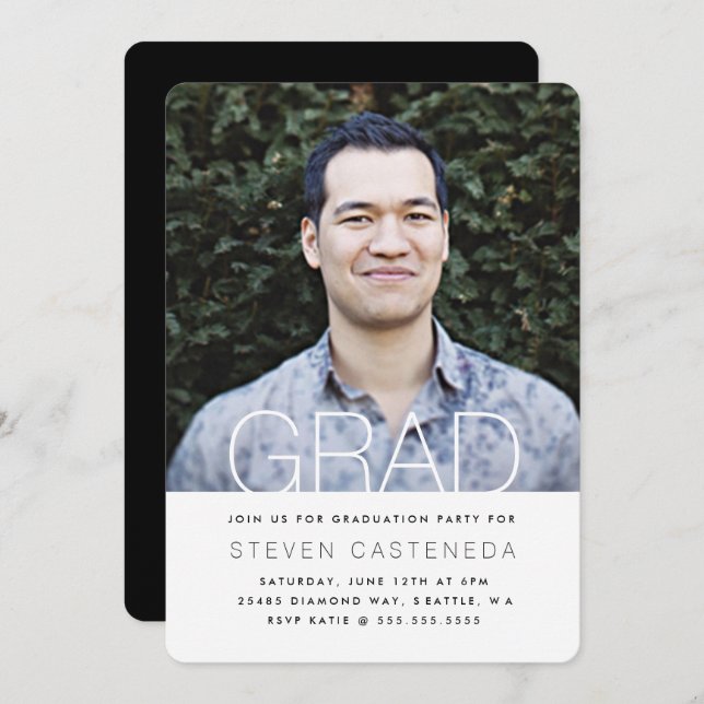 Mod Grad Invitation (Front/Back)