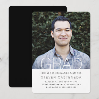 Mod Grad Invitation