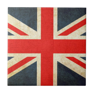 Mod Grunge Union Jack Ceramic Gift Tile