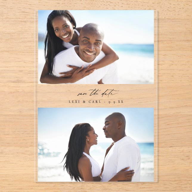 MOD H Duo Photo Save the Date (Front)