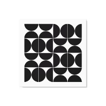 Mod Half Circles in Black