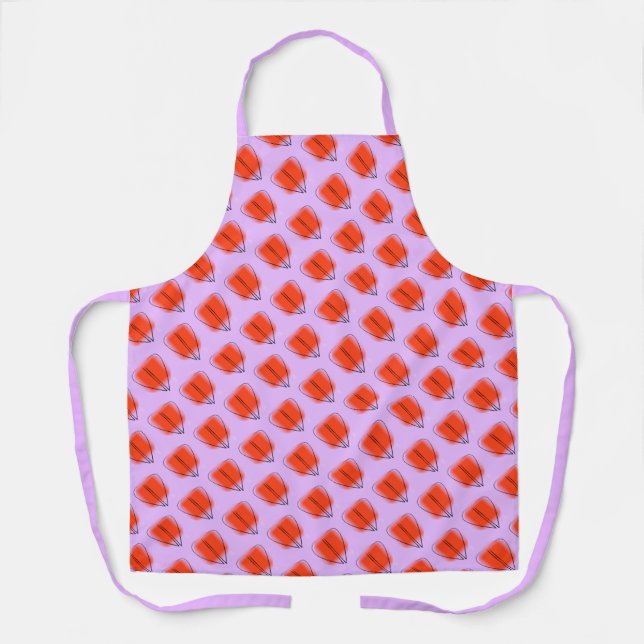 Mod Heart All-Over Print Apron, Medium Apron (Front)