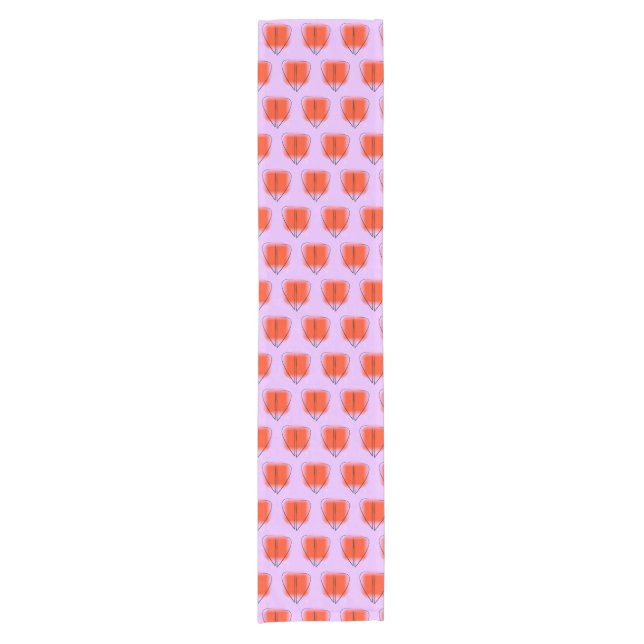 Mod Heart Custom 14" X 72" Table Runner (Front)