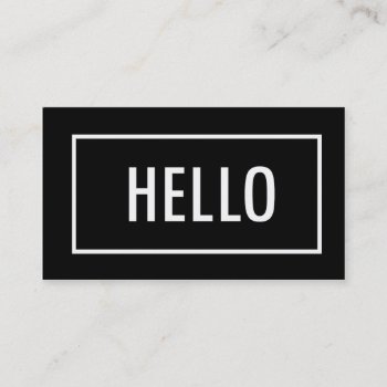 Mod Hello | Business Cards by Studio427 at Zazzle