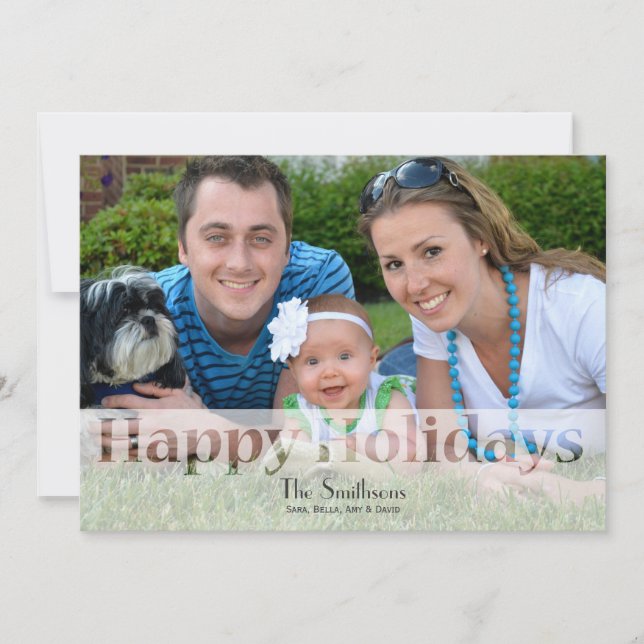 Mod Holiday Photo Cards (Front)