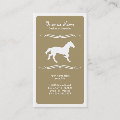 mod horse business cards