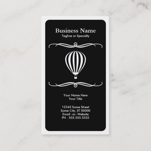 mod hot air balloon business card template