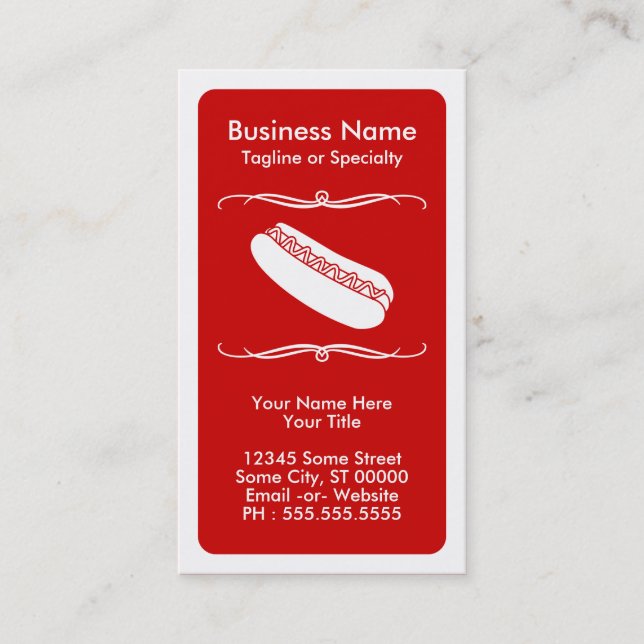 mod hot dog loyalty card (Front)