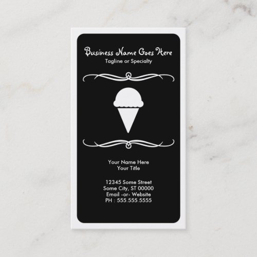 mod ice cream business card template
