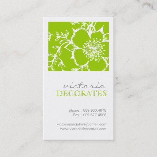 Customizable Mod Interior Designer Business Card