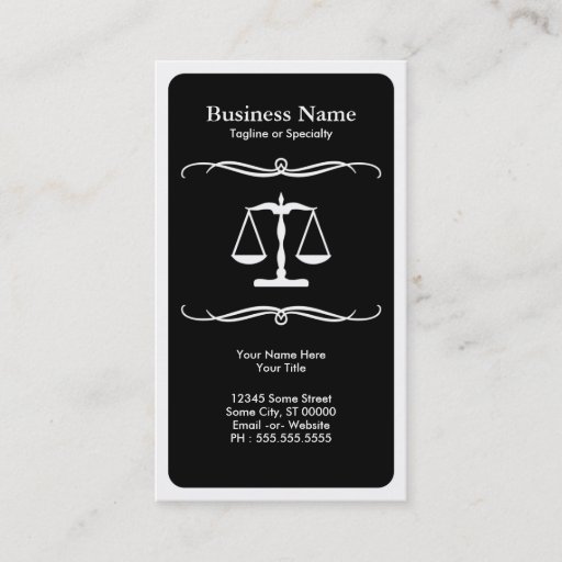 Customizable mod law business card templates
