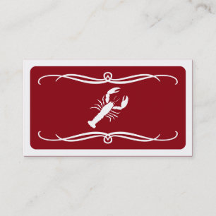 mod lobster (color customizable) business card