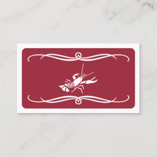 mod lobster (color customizable) business card