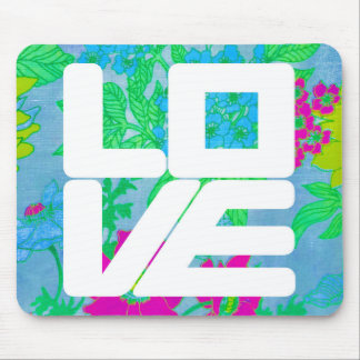 Mod LOVE Mousepad on Floral