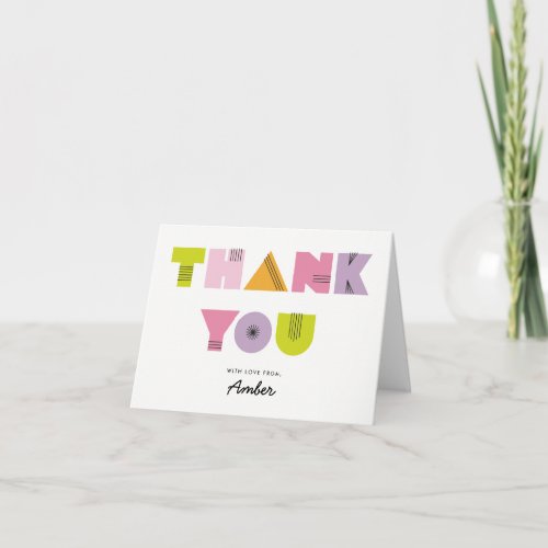 Mod Mama Modern Baby Shower Thank You Note