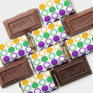 Mod Mardi Gras Dots Hershey's Miniatures