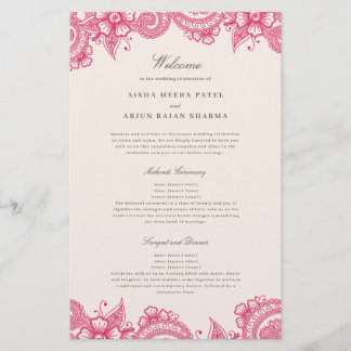 Mod Mehandi Traditional Indian Wedding Program