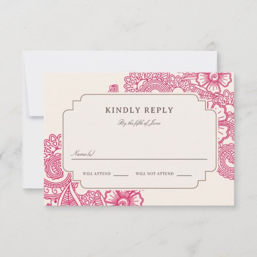 Mod Mehandi Wedding RSVP