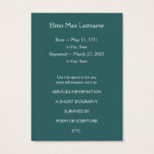 mod memorial card (Back)