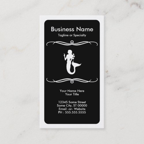 mod mermaid business card