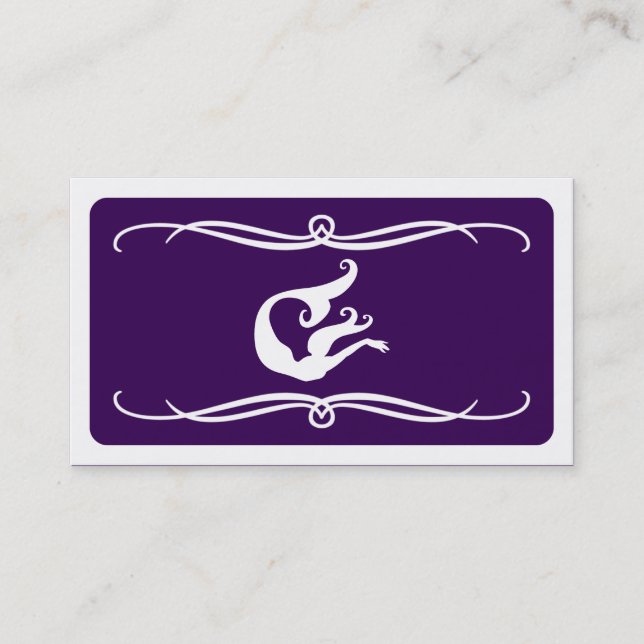 mod mermaid (color customizable) business card (Front)